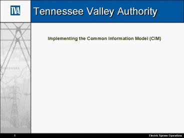 Tennessee Valley Authority