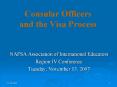 Consular Officers and the Visa Process PowerPoint PPT Presentation