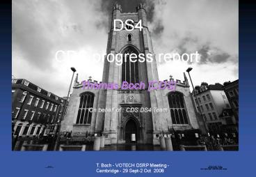 T' Boch VOTECH DSRP Meeting