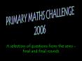PRIMARY MATHS CHALLENGE PowerPoint PPT Presentation