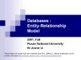 Databases : Entity-Relationship Model PowerPoint PPT Presentation