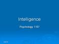 Intelligence PowerPoint PPT Presentation