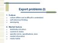 Export problems (I) PowerPoint PPT Presentation