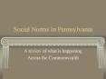 Social Norms In Pennsylvania PowerPoint PPT Presentation