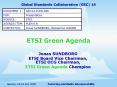 ETSI Green Agenda PowerPoint PPT Presentation