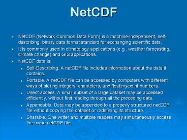 NetCDF
