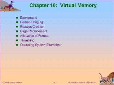 Chapter 10: Virtual Memory