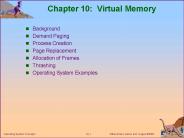 Chapter 10: Virtual Memory
