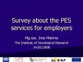 Survey about the PES services for employers PowerPoint PPT Presentation