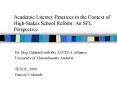 Academic Literacy Practices in the Context of High-Stakes School Reform: An SFL Perspective PowerPoint PPT Presentation
