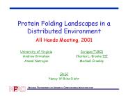 Protein Folding Landscapes in a Distributed Environment