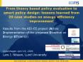 From theory based policy evaluation to smart policy design: lessons learned from 20 case studies on PowerPoint PPT Presentation