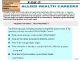 ALLIED HEALTH CAREERS PowerPoint PPT Presentation
