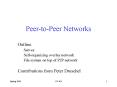 PeertoPeer Networks PowerPoint PPT Presentation