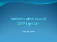 Administrative Council QEP Update PowerPoint PPT Presentation