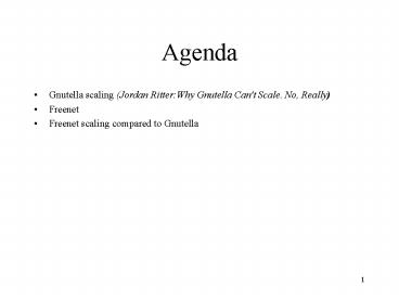 Agenda