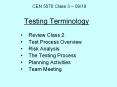 Testing%20Terminology PowerPoint PPT Presentation
