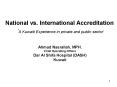 National vs. International Accreditation  PowerPoint PPT Presentation