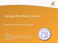 Georgia Work Ready Initiative PowerPoint PPT Presentation