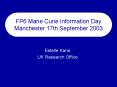 FP6 Marie Curie Information Day Manchester 17th September 2003 PowerPoint PPT Presentation