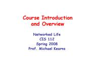 Course Introduction and Overview