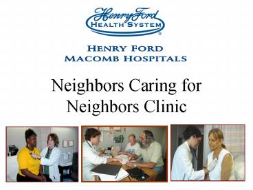Neighbors Caring for Neighbors Clinic