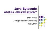 Java Bytecode What is a .class file anyway?