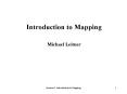 Introduction to Mapping Michael Leitner PowerPoint PPT Presentation
