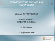 ANNUAL REPORT 2005/06