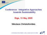 Conference: Integrative Approaches towards Sustainability