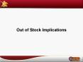 Out of Stock Implications PowerPoint PPT Presentation