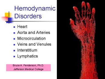 Hemodynamic Disorders