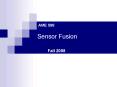 Sensor Fusion PowerPoint PPT Presentation