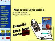 Chapter 7Budgetary Control and Responsibility Accounting