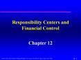Responsibility Centers and Financial Control PowerPoint PPT Presentation