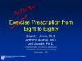 Exercise Prescription from Eight to Eighty PowerPoint PPT Presentation