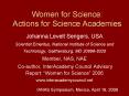Women for Science: Actions for Science Academies PowerPoint PPT Presentation