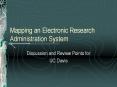 Mapping an Electronic Research Administration System PowerPoint PPT Presentation