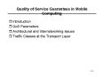 Quality of Service Guarantees in Mobile Computing PowerPoint PPT Presentation