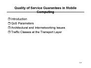 Quality of Service Guarantees in Mobile Computing