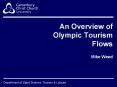 An Overview of Olympic Tourism Flows PowerPoint PPT Presentation