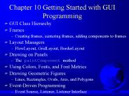 Chapter 10 Getting Started with GUI Programming
