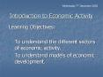 Introduction to Economic Activity PowerPoint PPT Presentation