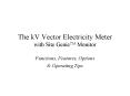 The kV Vector Electricity Meter with Site GenieTM Monitor PowerPoint PPT Presentation