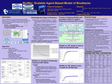 BioWar: Scalable Agent-Based Model of Bioattacks