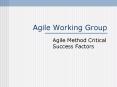 Agile Working Group PowerPoint PPT Presentation