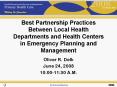 Best Partnership Practices Between Local Health Departments and Health Centers in Emergency Planning PowerPoint PPT Presentation