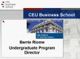 CEU Business School PowerPoint PPT Presentation