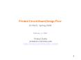 Printed Circuit Board Design Flow PowerPoint PPT Presentation