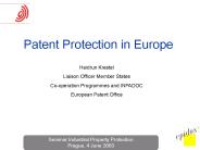 Patent Protection in Europe